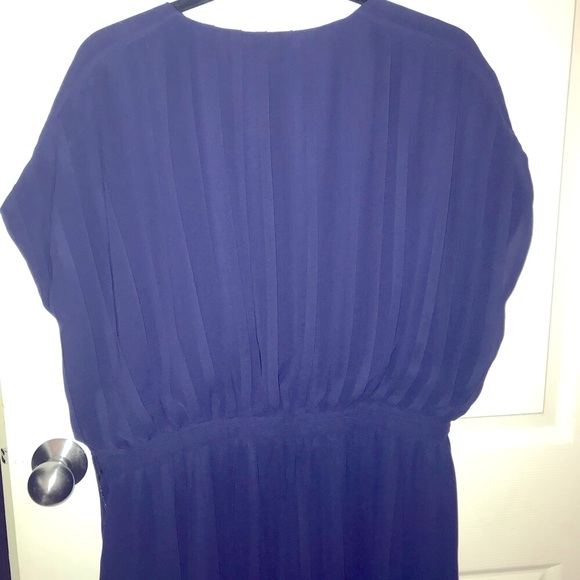 J Crew Pleated Dress 16 in navy - Picture 10 of 14